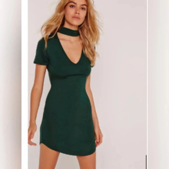 Love, Fire‎ Gigi Woven Dress in Hunter Green Small - Picture 4 of 10